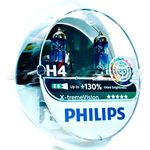 Лампы PHILIPS H4 X-treme Vision +150% 12342XVP S2
