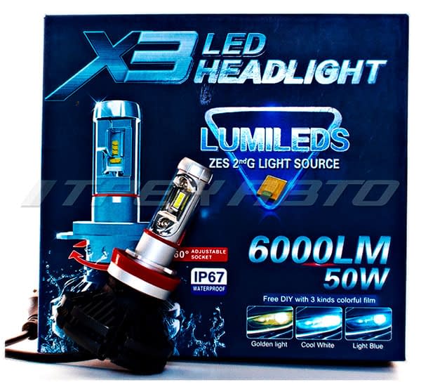 Лампы LED X3 H11 радиатор