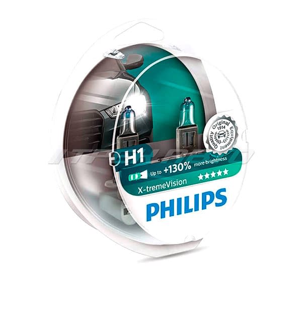 Лампы PHILIPS H1 X-tremeVision +130% к-т  37166628