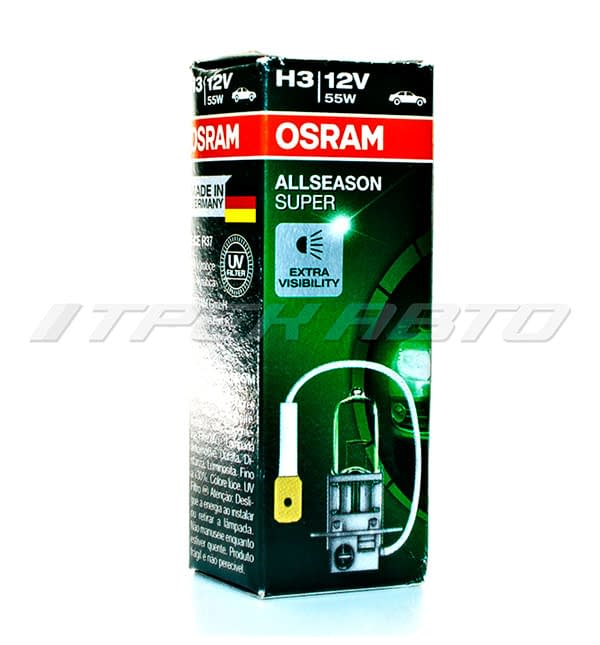 Лампа H3 OSRAM всепогодная 55W