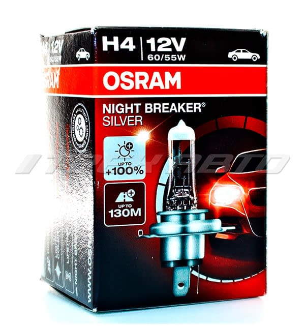Лампа H4 OSRAM 60/55W +100 % SILVER 64193NBS