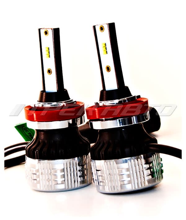 Лампы LED C9 H11 150W 12000LM 6000K 12V-24V к-т головной свет