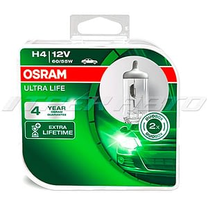 Лампы OSRAM H4 ULTRA-LIFE 60/55 к-т 64193 ULT-HCB