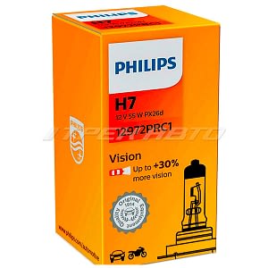 Лампа H7 PHILIPS 55W +30% 12972PRC1