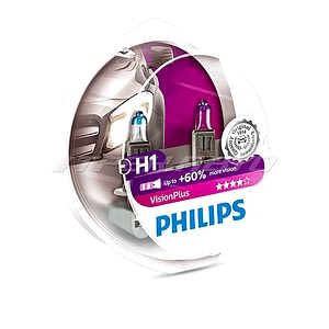 Лампы PHILIPS H1 VISION PLUS  +60 % 12258VPS2