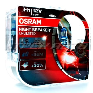 Лампы OSRAM H1 +100% 64150