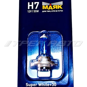 Лампа H7 Маяк super white 55W