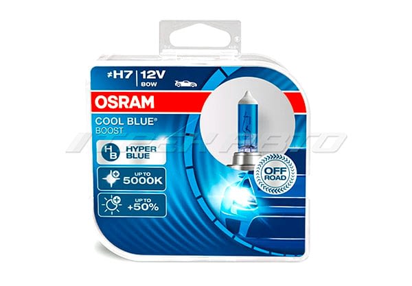 Лампы OSRAM H7 5000K 80W COOLBLUE BOOST к-т 62210CBB-HCB