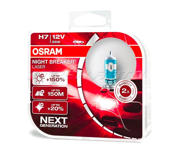 Лампы OSRAM H7 +150% NIGHT BREAKER LASER 64210NL-HCB